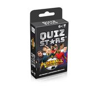 Gomazing QUIZSTARS Fútbol Estrellas del Mundo - Juego de cartas con 400 preguntas sobre 50 mejores jugadores - Cuestionario de fútbol para 2 - 8 jugadores - a partir de 6 años - en alemán - Diseño de