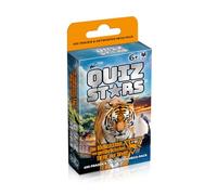 Gomazing QUIZSTARS Juego de cartas con los animales más mortíferos del mundo, juego de 400 preguntas, conocimiento, juego a partir de 6 años, para niños, adultos, familias, juego de viaje, juego de