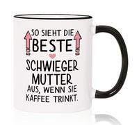 GoMelley Divertido regalo para suegra, día de la madre, taza de café con frase, regalo del día de la madre, regalo de cumpleaños o Navidad (311 ml)
