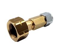 Gomet DN Autogas Parts - Carcasa de gas hembra europea W21,8 mm x 1/14 lh a FARO 8 mm Polypipe Adapter