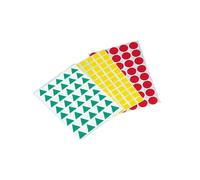 Gomets Apli Figuras geométricas (12 hojas) - Surtido de colores