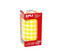 Gomets Autoadhesivos Circulares Amarillo 10.5mm Apli Rollo 5192 Unidades