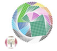 Gomets Colores Surtidos Pegatinas Redondas 10400 Piezas 10mm Pegatinas Redondo Adhesivos Codificación Redondas Etiquetas para Hogar, Aula, Almacén, Oficina, 16 Colores