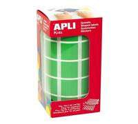 Gomets Autoadhesivos Cuadrados 20X20 Mm Verde Rollo De 1770 Unidades