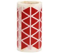 Gomets Autoadhesivos Triangulares 21X21X21 Mm Rojo Rollo De 2832 Unidades