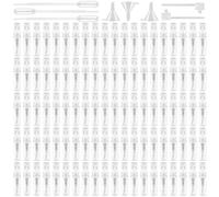 GOMETY 100 unidades atomizador de perfume, botella pulverizadora de 2 ml, mini botellas de aerosol de viaje, embotellador, vacío, atomizador de perfume, muestras de fragancia, frascos para spray