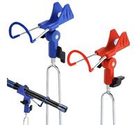 GOMETY 2 soportes para cañas de pescar, 360° ajustable, soporte de acero inoxidable universal, accesorio portátil, extraíble, fuerte y estable para pesca de río y pesca en la