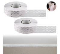 GOMETY 2 unidades de 40 m x 5 cm de cinta para juntas para paneles de yeso, cinta adhesiva para juntas de esquina, paneles de yeso de PVC, cinta de sellado para unir placas GK