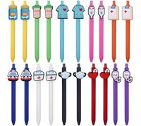 GOMETY 20 bolígrafos de enfermera, bolígrafos de tinta negra para mujeres, divertidos bolígrafos retráctiles regalos para enfermeras, bolígrafos de agradecimiento para médicos, asistentes médicos
