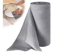 GOMETY 50 rollos de paños de limpieza de microfibra, paños de limpieza en rollo, paños de limpieza de 30 x 30 cm, sin pelusas, paños de limpieza extraíbles, paños de cocina para coche, cocina y casa