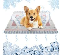 GOMETY Almohadilla Refrigerante para Mascotas: 1 Pieza Almohadilla Refrigerante de Verano, Cojín Auto-refrigerante para Perros y Gatos, Manta Lavable para Casa, en Viaje o en el Auto (90 * 65cm)