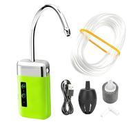 GOMETY Bomba de oxígeno para pesca, recargable por USB, 3 modos, bomba de aire para acuario, sensor inteligente, bombas de agua, luz LED, pesca, lavado de manos, triple filtración, bomba de oxígeno