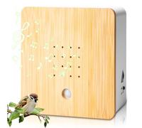 GOMETY Caja de movimiento con soporte de pared, caja de sonidos naturales, sonido natural, caja de sonido, sonido de pájaro, canto de pájaros, fuente de bosque
