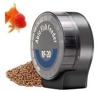 GOMETY Comedero automático para peces, acuario, alimentador automático para acuario, alimentado por pilas, dispensador de alimentos para peces con temporizador pantalla LCD para peces, depósito para