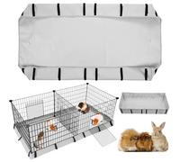 GOMETY Hábitat impermeable de tela Oxford para conejillos de indias - Base lavable para suelo de jaula, almohadillas PIPI para cobayas, conejos, hámsteres y conejos (jaula no incluida)
