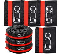 GOMETY Juego de 4 bolsas para neumáticos, 18-23 pulgadas, funda protectora para neumáticos, resistente al agua, a prueba de polvo, para transporte y almacenamiento limpios (diámetro 80 cm/31 pulgadas