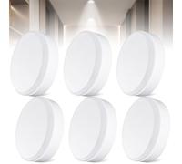 GOMETY - Lote de 6 bombillas GX53 LED, color blanco cálido, 7 W, 3000 K, sustituye a una bombilla halógena, 700 LM GX53 Foco LED empotrable, bombilla LED para armarios no regulable para lámpara de