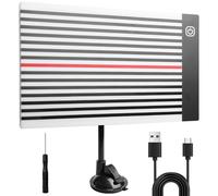 GOMETY Luz para reparación de abolladuras sin pintura, tablero de luz LED con soporte ajustable, lámpara de prueba de tiras de carrocería USB y placa reflectora LED Paintless Body Repair Kit para