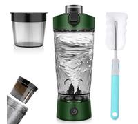 GOMETY Mini Mezclador Portátil: Recargable por USB-C, 6 Cuchillas de Acero Inoxidable, Batidora Eléctrica de Proteínas para Gimnasio, Hacedor de Batidos y Comida para Bebés (650ml, Verde)