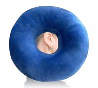 GOMETY Piercing de almohada con agujero, almohada azul para dormir de lado a oído contra el dolor de oído, almohada para dormir de lado, piercing para aliviar el dolor en el oído