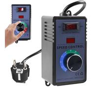 GOMETY Regulador de velocidad, AC 220 V, 15 A, 4000 W, regulador de voltaje electrónico con protección contra sobrecarga, regulador de velocidad del motor para amoladora angular, soplador manual,