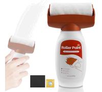 GOMETY Rodillo reparador de paredes blanco de 500 g con pasta reparadora. Rodillo reparador de paredes blanco. Pintura para grafitis, arañazos, manchas, grietas y