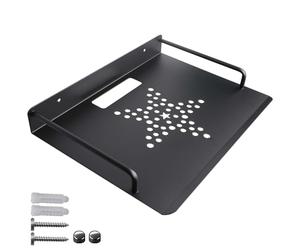 GOMETY Router - Estantería de pared para proyector, router de pared, 26 x 20,5 cm, montado en la pared, para accesorios de TV, como módem/reproductor de DVD, cajas de cables, receptores Hi-Fi, color