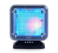 GOMETY Simulador de TV LED con 12 LED y 3 programas, simulador de luz para uso como protección antirrobo, eficiente energéticamente con temporizador
