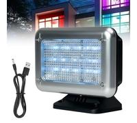 GOMETY Simulador de TV, luz falsa LED, simulador de TV con 24 LED y 4 programas seleccionables, tiempo de funcionamiento ajustable para uso como protección antirrobo, alta seguridad