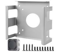 GOMETY Soporte para debajo de la mesa para Mac Mini M4/M4 Pro, ahorro de espacio, soporte de acero al carbono bajo escritorio, soporte de pared, soporte de pared, ventilación, refrigeración