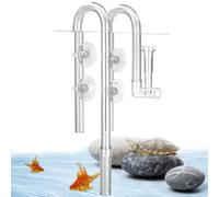 GOMETY Tubo de filtrado para acuario con 4 potentes ventosas para plantas de acuario de 12/16 mm y filtro marino, compatible con JBL