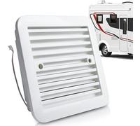 GOMETY Ventilador extractor para caravana, 12 V, ventilador con persianas enrollables, lado desechable, escape de aire, coche, camping, remolque