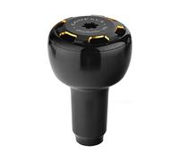 GOMEXUS Pomo de aluminio A30, compatible con Daiwa Shimano Spinning & Baitcasting Carrete Handle Knob (Negro-Oro, 30 mm)