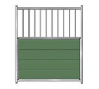 Gómez y Crespo 18102105 Panel Mixto con 1.35m Perrera, Barras-Plastico, Verde