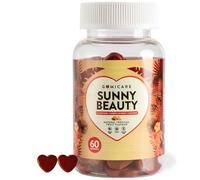 GOMICARE - Gominolas bronceadores - Betacaroteno + Astaxantina + Luteina + Licopeno + Cobre - Protege la Piel y Acelera el Bronceado - 60 gominolas - Sin Azúcar - Sin Gluten