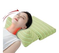 Gomice Almohadas Cervicales Óseas, Almohada de Cascarilla de Alforfón para Dormir, Accesorio de Viaje Cojín Transpirable para Mujeres Yoga Relajación Dormir Hogar y Transporte
