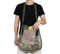 Gomice Mochila Bushcraft,Bolsa De Forrajeo De,Bolsa Bushcraft grande con malla transpirable y bolsillo adicional - Bolsa multiusos para recolección de rocas, mochila de forraje para setas, verduras