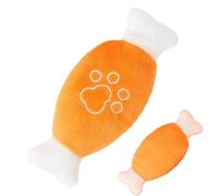 Gomice Puppy Shothing Lade, Peluche Mascota de Masa | Cartoon Dog para la dentición de Pollo de la Pierna de Pollo - Suministros de Mascota, Interesante Reduce el Entretenimiento de aburrimiento para
