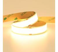 GOMING 15mm Ancho Tira LED COB 24V Blanco Cálido 3000K 5M 25W/M 960LED/M Brillo Alto 13750lm CRI 93+ Luminiscencia Lineal IP20 No Impermeable Luces LED para Decoración del Hogar(Sin Alimentación)