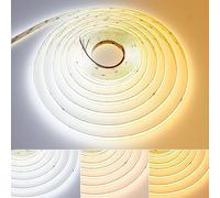 GOMING 24V 10M CCT Tunable Blanco Tira LED COB 2700-6500K 624LED/M CRI 93+ Flexible No Impermeable IP20 Cinta luces LED para Decoración del Hogar(No Incluye CCT Controlador y Alimentación)