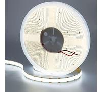 GOMING 24V 10M Doble Fila Tira LED COB Blanco Frio 6000K CRI 93+ Brillo Alto 20000lm Alta Densidad 600LED/M No Impermeable IP20 Luces LED para Sala de Estar Dormitorio y Más(Sin Alimentación)