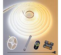 GOMING 24V 10M Tunable Blanco CCT Tira LED COB 2700-6500K Regulable con Alimentación 24V 100W y Controlador 576LEDs/M CRI 93+ Flexible IP20 No Impermeable Cinta luces LED para Decoración del Hogar