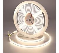 GOMING 24V 5M Neón Tira LED COB Blanco Natural 4000K IP67 Impermeable 1560LEDs 4100lm Brillo Uniforme Flexible 11W/M Cinta LED Autoadhesiva para DIY Decoración del Hogar(Alimentación no Incluida)