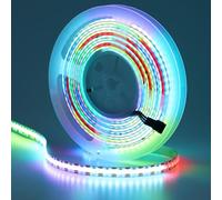 GOMING 5V WS2812B Tira LED COB Direccionables 5M 800LED PCB Blanca Flexible RGB LED Strip Dream Color IP20 Cinta LED No Impermeable para Fiesta en Casa(No Incluye WS2812B Controlador y Alimentación)