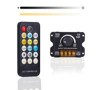 GOMING CCT Controlador LED DC 5V 12V 24V 30A Controlador RF PWM Control Inalámbrico o a Través de la Perilla para Ajustar el Brillo y la Temperatura del Color Adecuado para Tiras de luces LED CCT