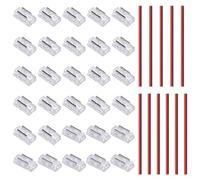 GOMING Kit Conector COB Tira LED 2pin 5mm 22 Piezas Alambre Conectores Transparentes 8x Transparentes 11 Cables de Extensión 15 cm