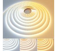 GOMING Lineal Focus 24V 10M CCT Tunable Blanco Tira LED COB 2700-6500K 624LED/M CRI 93+ Flexible No Impermeable IP20 Cinta luces LED para Decoración Hogar(No Incluye CCT Controlador y Alimentación)