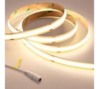 GOMING Súper Brillante Tira LED COB 24V Blanco Natural 4000K 5M 2050LM/M 14.5W/M CRI 93+ Alta Densidad 480LED/M IP20 Not Impermeable Luces LED para Decoración del Hogar(Sin Alimentación)