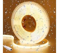 GOMING Tira LED COB 24V Blanco Cálido 3000K 5M Impermeable IP65 Alta Densidad 480LED/M CRI 93+ Brillo Alto 4300lm Luminiscencia Lineal Luces LED para Dormitorio Salón Decorar(Sin Alimentación)