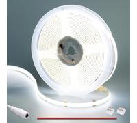 GOMING Tira LED COB 24V Blanco Frio 6000K 5M CRI 93+ 4100lm Luminiscencia Lineal Alta Densidad 312LED/M No Impermeable IP20 Luces LED para Sala Estar Dormitorio Armario y Más(Sin Alimentación)